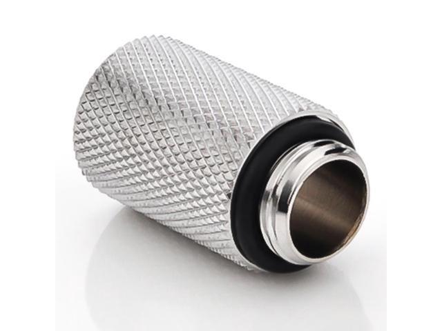 Bitspower G1/4' Male to Female Extender Fitting, 25mm, Silver Shining