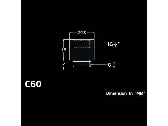 Bitspower G1/4' Male to Female Extender Fitting, 15mm, True Brass