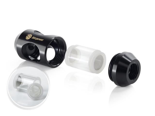 Bitspower G1/4' In-Line Filter, Matte Black
