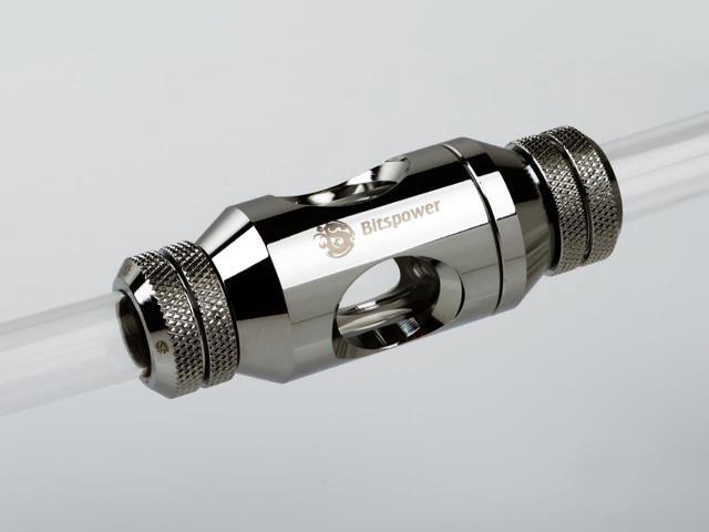 Bitspower G1/4' In-Line Filter, Black Sparkle