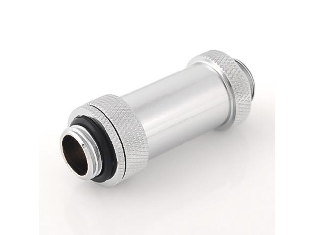 Bitspower G1/4' Adjustable Aqua Link Pipe (41-69mm), Silver Shining