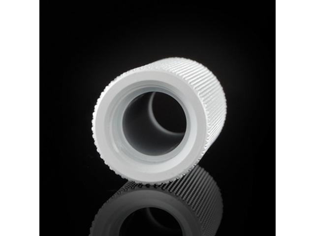 Bitspower G1/4' Male to Female Extender Fitting, 50mm, Deluxe White
