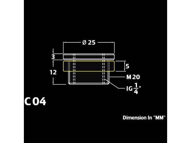 Bitspower G1/4' CaseTop Water-Fill Set, True Brass
