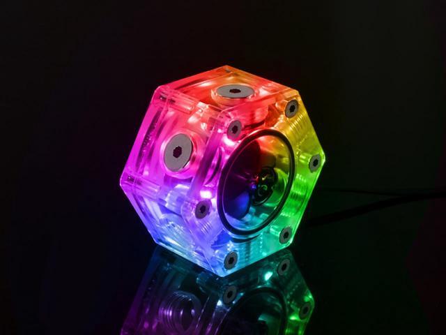 Bitspower G1/4' Hexagon Flow Indicator, Digital RGB