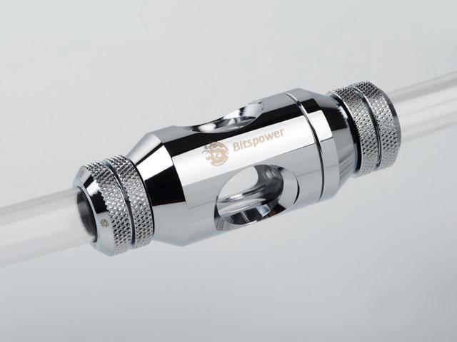 Bitspower G1/4' In-Line Filter, Silver Shining