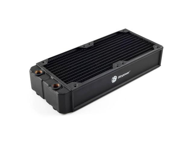 Bitspower Leviathan XF Radiator with Quad G1/4' Ports, 240mm, Black