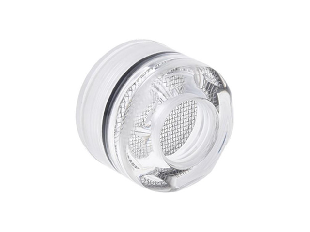 Alphacool G1/4' Eiszapfen Filter Female to Female Fitting, Plexi