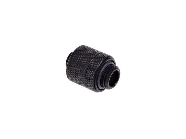 Alphacool HF G1/4' to 10mm ID, 13mm OD Compression Fitting for Soft Tubing, Deep Black, 6-pack