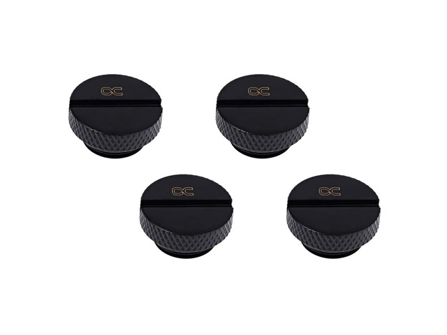 Alphacool Eiszapfen G1/4' Plug, Deep Black, 4-pack
