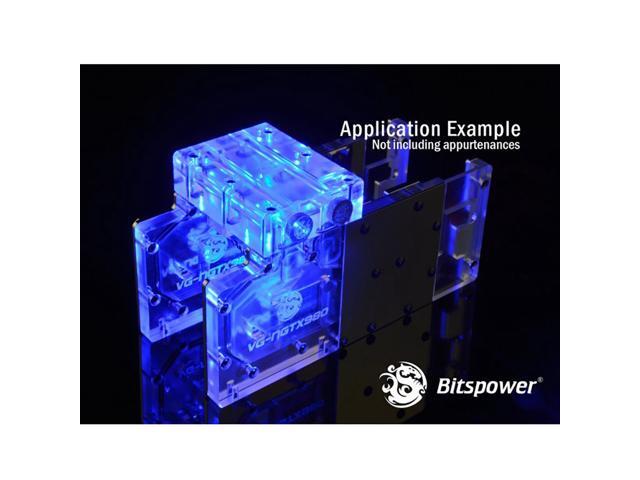 Bitspower GPU Waterblock Bridge for 2 Cards Between Slot 1 and 4, Clear