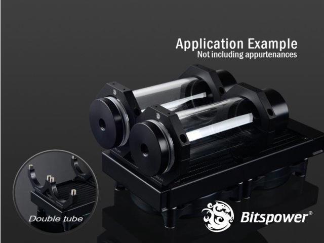 Bitspower Premium Reservoir Mount, Abrasive Black
