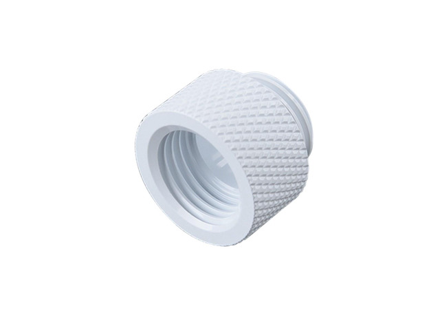 Bitspower G1/4' 10mm Male to Female Fitting, Deluxe White
