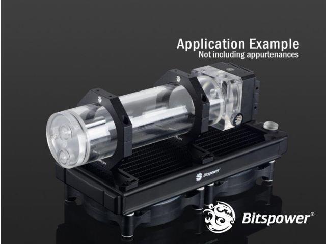Bitspower Premium Reservoir Mount, Abrasive Black