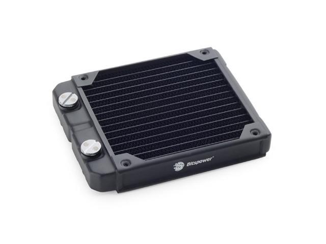 Bitspower Leviathan SF Radiator with Quad G1/4' Ports, 140mm, Black