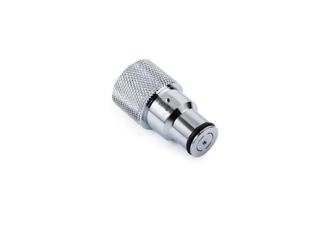 Bitspower Quick Disconnect Male Fitting with G1/4' Female Extender, Silver Shining