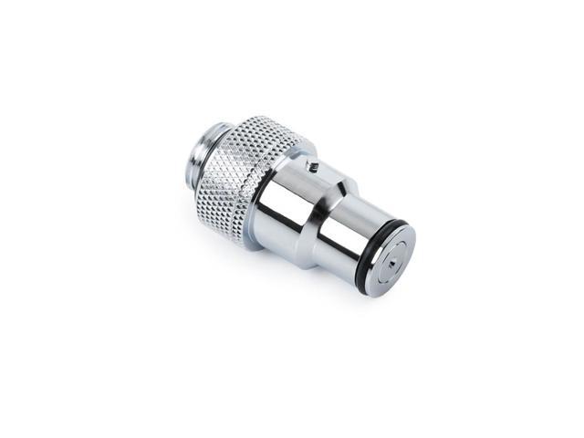 Bitspower Quick Disconnect Male Fitting with G1/4' Extender, Silver Shining