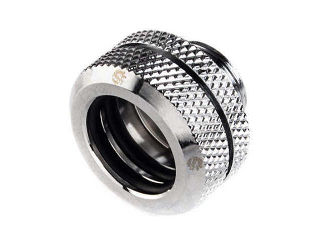 Bitspower G1/4' to Enhance Multi-Link Fitting for 14mm OD Rigid Tubing, Silver Shining