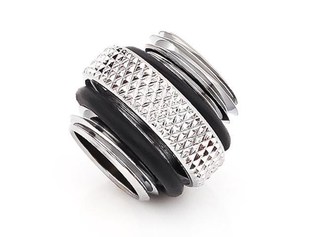 Bitspower G1/4' 5mm Male to Male Fitting, Silver Shining
