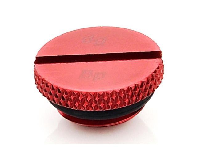 Bitspower G1/4' Low-Profile Stop Fitting, Deep Blood Red