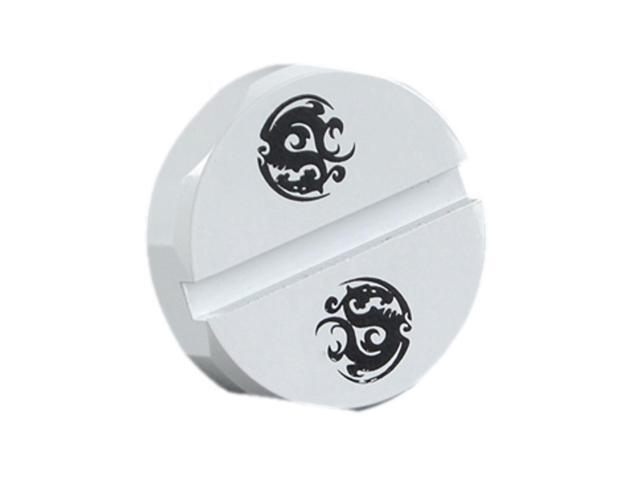 Bitspower Diamond Stop Fitting, Deluxe White
