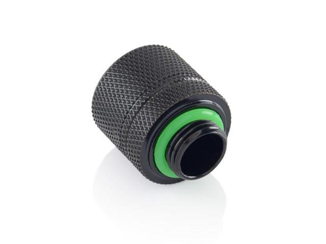 Bitspower G1/4' to 7/16' ID, OD 5/8' OD Compression Fitting for Soft Tubing, CC6 Ultimate, Matte Black