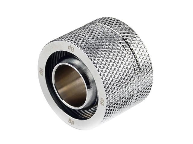 Bitspower G1/4' to 1/2' ID, OD 3/4' OD Compression Fitting for Soft Tubing, CC5 Ultimate, Silver Shining