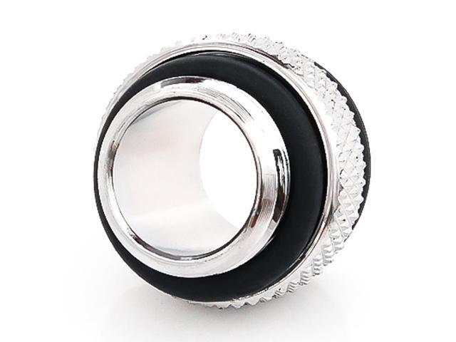 Bitspower G1/4' 5mm Male to Male Fitting, Silver Shining