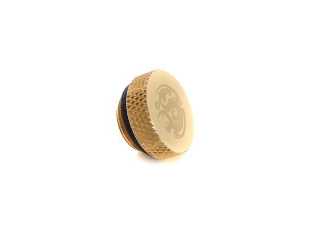 Bitspower G1/4' Stop Fitting, True Brass