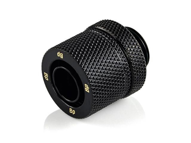 Bitspower G1/4' to 3/8' ID, 1/2' OD Compression Fitting for Soft Tubing, CC2 Ultimate, Matte Black