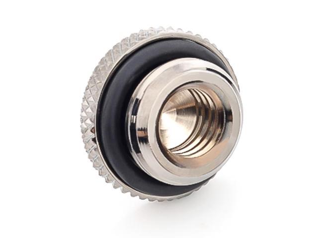 Bitspower G1/4' Low-Profile Stop Fitting V2, Black Sparkle