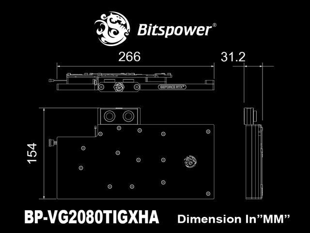 Bitspower Lotan VGA water block for GALAX Geforce RTX 2080 Ti HOF
