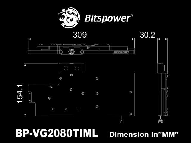 Bitspower Lotan series VGA water block for MSI GeForce RTX 2080 Ti LIGHTNING Z