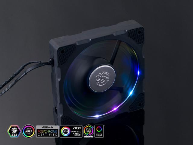 Bitspower NJord Dual Fin DRGB Fan (3PCS)-Black