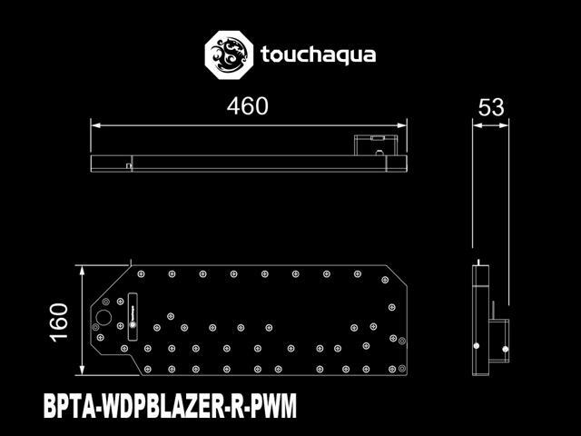 Bitspower Touchaqua Sedna Blazer for COUGAR Blazer Case