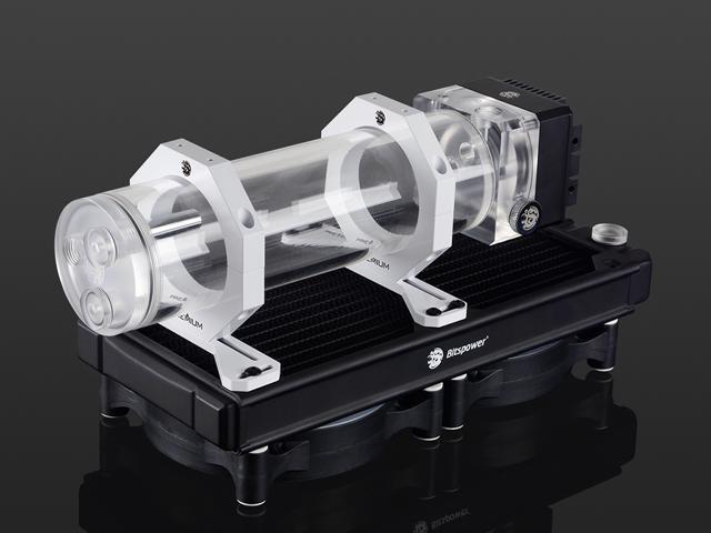 Bitspower Premium Reservoir Mount, Abrasive White
