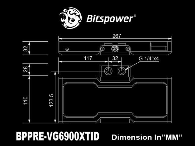 Bitspower Premium Mobius VGA Water Block for AMD Radeon RX 6900 XT