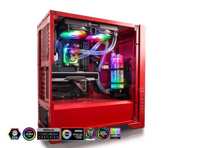 Bitspower Sorbet Soft Tube Kit for AMD, included brass CPU water block 240 copper radiator with fans, water tank with pump, fittings, and tube,...