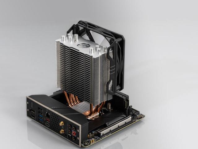 Bitspower Phantom digital RGB silver version CPU Air Cooler with 4 Heat Pipes For AMD AM4/Intel LGA1200/1151 LGA 1700 Compatible