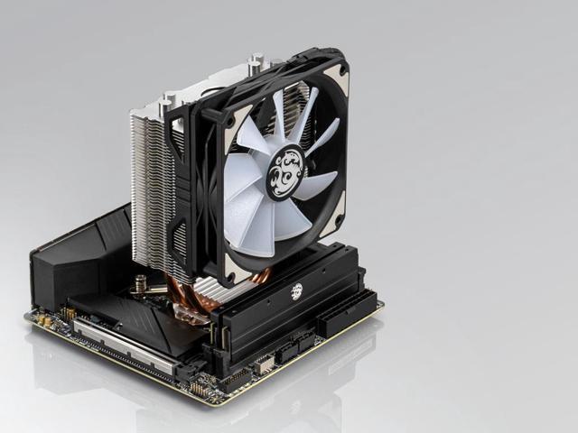 Bitspower Phantom digital RGB silver version CPU Air Cooler with 4 Heat Pipes For AMD AM4/Intel LGA1200/1151 LGA 1700 Compatible