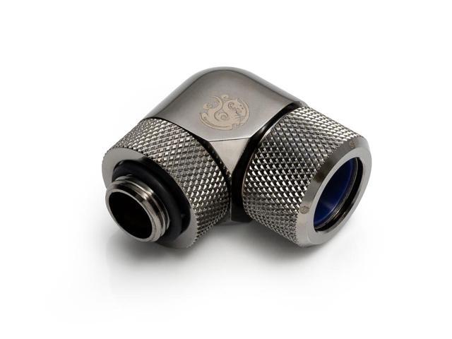 Bitspower Black Sparkle Advanced Rotary G1/4' 90-Degree Multi-Link Adapter For OD 14MM