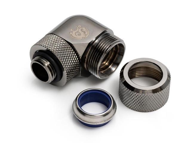 Bitspower Black Sparkle Advanced Rotary G1/4' 90-Degree Multi-Link Adapter For OD 14MM