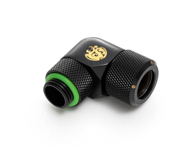 Bitspower Matt Black Advanced Rotary G1/4' 90-Degree Multi-Link Adapter For OD 12MM