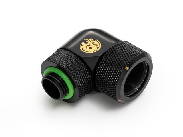 Bitspower Matt Black Advanced Rotary G1/4' 90-Degree Multi-Link Adapter For OD 16MM