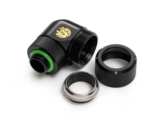 Bitspower Matt Black Advanced Rotary G1/4' 90-Degree Multi-Link Adapter For OD 16MM