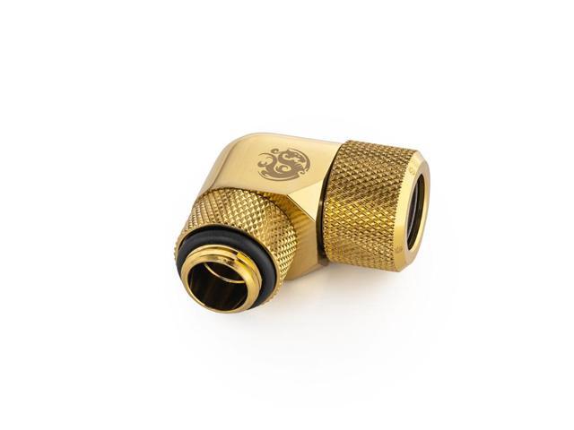 Bitspower True Brass Advanced Rotary G1/4' 90-Degree Multi-Link Adapter For OD 12MM