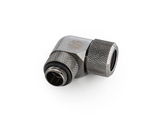 Bitspower Black Sparkle Advanced Rotary G1/4' 90-Degree Multi-Link Adapter For OD 12MM