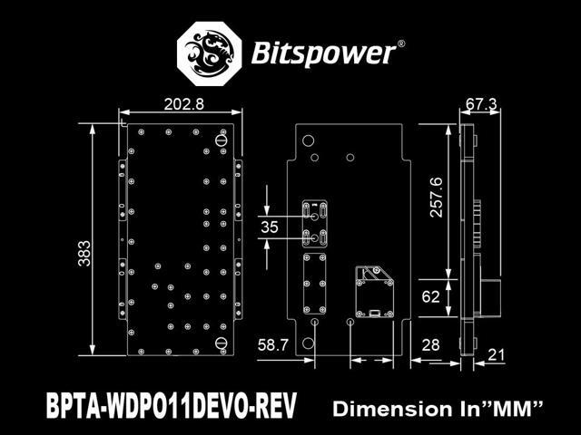 Bitspower Sedna O11D EVO-R for LIAN LI O11 Dynamic EVO(Reverse Mode Ver.)