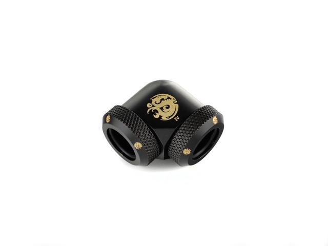 Bitspower Carbon Black Enhance 90-Degree Dual Multi-Link Adapter For OD 12MM