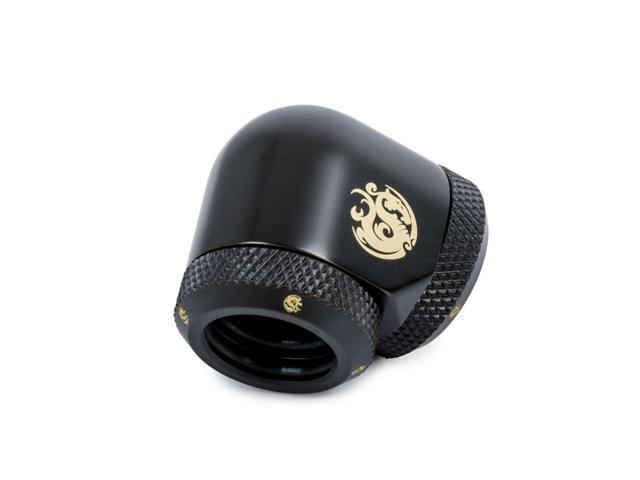Bitspower Carbon Black Enhance 90-Degree Dual Multi-Link Adapter For OD 14MM