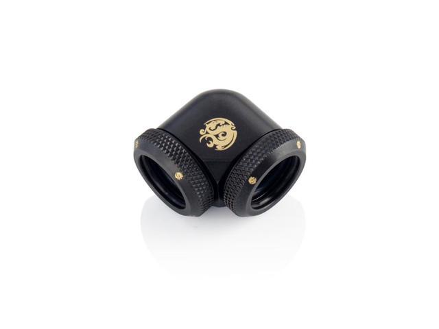 Bitspower Carbon Black Enhance 90-Degree Dual Multi-Link Adapter For OD 16MM